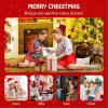 imageGoplus 6ft PreLit Artificial Christmas Tree Hinged Holiday Xmas Full Tree with 2116 Lush PVC ampamp PE Tips 300 Warm White LED Lights Foldable Metal Stand Seasonal Home Office Party Decoration7 FT