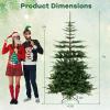 imageGoplus 7 FT PreLit Artificial Christmas Tree Xmas Fir Tree with 1303 PE ampamp PVC Branch Tips 500 Warm White LED Lights Metal Stand Hinged Full Tree Home Office Party Holiday Decoration