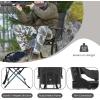 imageGoplus Hunting Chair 360 Swivel Folding Hunting Blind Chair with Carrying Strap 330LBS Capacity Portable Deer Hunting Stool Silent Ground Dove Hunting Chai No AssemblyBlack
