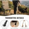 imageGoplus Hunting Chair 360 Swivel Folding Hunting Blind Chair with Carrying Strap 330LBS Capacity Portable Deer Hunting Stool Silent Ground Dove Hunting Chai No AssemblyBrown