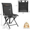 imageGoplus Hunting Chair 360 Swivel Folding Hunting Blind Chair with Carrying Strap 330LBS Capacity Portable Deer Hunting Stool Silent Ground Dove Hunting Chai No AssemblyBlack