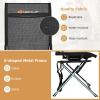 imageGoplus Hunting Chair 360 Swivel Folding Hunting Blind Chair with Carrying Strap 330LBS Capacity Portable Deer Hunting Stool Silent Ground Dove Hunting Chai No AssemblyBlack