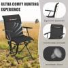 imageGoplus Hunting Chair 360 Swivel Folding Hunting Blind Chair with Carrying Strap 330LBS Capacity Portable Deer Hunting Stool Silent Ground Dove Hunting Chai No AssemblyBlack
