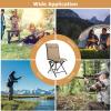 imageGoplus Hunting Chair 360 Swivel Folding Hunting Blind Chair with Carrying Strap 330LBS Capacity Portable Deer Hunting Stool Silent Ground Dove Hunting Chai No AssemblyBrown