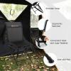 imageGoplus Hunting Chair 360 Swivel Folding Hunting Blind Chair with Carrying Strap 330LBS Capacity Portable Deer Hunting Stool Silent Ground Dove Hunting Chai No AssemblyBlack