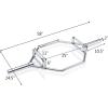 imageGoplus Olympic Hex Bar with TwoHandle Options for Squats Deadlifts Shrugs and Power Pulls 56quot Long Chrome Finish Hex Weight Lifting Bar 800lbs Weight Capacity Very Heavy at About 53 lbs