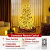 imageGoplus 6ft PreLit Artificial Christmas Tree Hinged Xmas Tree with 360 Quick Power Connector 350 MultiColor ampamp Warm White LED Lights 9 Modes 598 Pine Needles ampamp PVC Tips Home Office Decoration