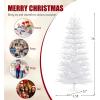 imageGoplus 7ft PreLit Artificial Christmas Tree with 923 Multicolored LED RGB Lights Remote Multiple Lighting Options 820 White Branch Tips Hinged Xmas Twig Tree Home Office Holiday Party Decoration
