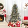 imageGoplus 9ft PreLit Artificial Christmas Tree Hinged Xmas Tree with 360 Quick Power Connector 690 MultiColor ampamp Warm White LED Lights 9 Modes 1714 Pine Needles ampamp PVC Tips Home Office Decoration6 FT