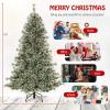 imageGoplus 9ft PreLit Artificial Christmas Tree Hinged Xmas Tree with 360 Quick Power Connector 690 MultiColor ampamp Warm White LED Lights 9 Modes 1714 Pine Needles ampamp PVC Tips Home Office Decoration6 FT