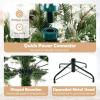 imageGoplus 9ft PreLit Artificial Christmas Tree Hinged Xmas Tree with 360 Quick Power Connector 690 MultiColor ampamp Warm White LED Lights 9 Modes 1714 Pine Needles ampamp PVC Tips Home Office Decoration6 FT