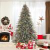 imageGoplus 9ft PreLit Artificial Christmas Tree Hinged Xmas Tree with 360 Quick Power Connector 690 MultiColor ampamp Warm White LED Lights 9 Modes 1714 Pine Needles ampamp PVC Tips Home Office Decoration9 FT