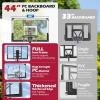 imageGoplus Basketball Hoop Outdoor 4910 FT Quickly Height Adjusted Basketball Goal System with 44 Inch PC Backboard Basketball Rebound Wheels for Kids Teens Youth Adults Court Backyard Driveway
