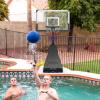 imageGoplus Basketball Hoop Outdoor 4910 FT Quickly Height Adjusted Basketball Goal System with 44 Inch PC Backboard Basketball Rebound Wheels for Kids Teens Youth Adults Court Backyard Driveway