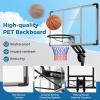 imageGoplus Basketball Hoop Outdoor 4910FT Height Adjustable Portable Basketball Stand System wShatterproof Backboard 2 Wheels Fillable Base Free Weight Bag Basketball Goal for Teens Youth Adults