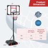 imageGoplus Basketball Hoop Outdoor 63 FT81 FT Height Adjustable Basketball Goal with Wheels Ball Storage Youth Kids Portable Basketball Stand System for Indoor Outside Court Backyard Driveway