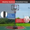 imageGoplus Basketball Hoop Outdoor 63 FT81 FT Height Adjustable Basketball Goal with Wheels Ball Storage Youth Kids Portable Basketball Stand System for Indoor Outside Court Backyard Driveway