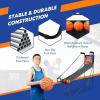 imageGoplus Foldable Indoor Basketball Arcade Game Electronic Basketball Single Shootout Games Machine with 3 Balls LED Scoreboard and Inflation Pump for Kids Youth Teens Adults