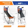 imageGoplus Foldable Indoor Basketball Arcade Game Electronic Basketball Single Shootout Games Machine with 3 Balls LED Scoreboard and Inflation Pump for Kids Youth Teens Adults