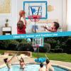 imageGoplus Pool Basketball Hoop Outdoor 3844FT Height Adjustable Poolside Basketball Goal System w 31 Backboard Wheels Kids Teen Adults Portable Basketball Stand for Swimming Pool