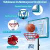 imageGoplus Pool Basketball Hoop Outdoor 3844FT Height Adjustable Poolside Basketball Goal System w 31 Backboard Wheels Kids Teen Adults Portable Basketball Stand for Swimming Pool