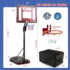 imageGoplus Portable Basketball Hoop Outdoor 35FT85FT Height Adjustable Basketball Stand System with Shatterproof Backboard Weighted Bag Indoor Outside Court Basketball Goal for Kids Youth