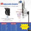 imageGoplus Portable Basketball Hoop Outdoor 35FT85FT Height Adjustable Basketball Stand System with Shatterproof Backboard Weighted Bag Indoor Outside Court Basketball Goal for Kids Youth