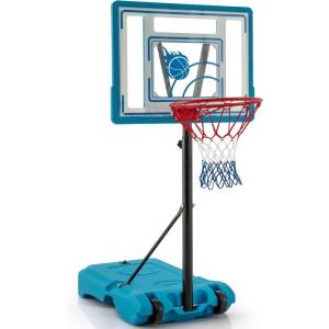 imageGoplus Pool Basketball Hoop Outdoor 3844FT Height Adjustable Poolside Basketball Goal System w 31 Backboard Wheels Kids Teen Adults Portable Basketball Stand for Swimming Pool