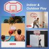 imageGoplus Large Wall Mounted Basketball Hoop 36quot x 24quot ShatterProof Backboard with 18quot Standard Rim AntiTear Net Indoor Outdoor Basketball Games for Background