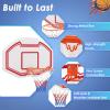 imageGoplus Large Wall Mounted Basketball Hoop 36quot x 24quot ShatterProof Backboard with 18quot Standard Rim AntiTear Net Indoor Outdoor Basketball Games for Background