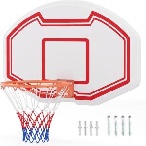imageGoplus Large Wall Mounted Basketball Hoop 36quot x 24quot ShatterProof Backboard with 18quot Standard Rim AntiTear Net Indoor Outdoor Basketball Games for Background