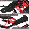 imageGoplus Snow Racer Sled Ski Sled Slider Board with Steering Wheel Twin Brakes Retractable Pull Rope for Kids Age 6 ampamp up Holds Two Children or a TeenagerReinforced version
