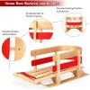 imageGoplus Wooden Sled Snow Wood Sled Pull Steering Slider with Solid Wood Seat Pulling Rope Sleigh Toboggan with 330LBS Weight Capacity for Toddles Kids Adults29