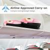 imageGoplus 2PC Kids Carry On Luggage Set 16quot Rolling Suitcase ampamp 12quot Backpack Airline Approved Travel Trolley Luggage with Wheels for Toddlers Children Girls Boys OwlOwl