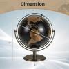 imageGoplus 9Inch Metallic Black World Globe 720 Rotating Earth Globe wMetal Stand Educational Learning Toy Teaching Gift for Kids Modern Desktop Decoration for Home Office School