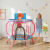 imageGoplus 48quot Kids Trampoline Indoor ampamp Outdoor Toddler Trampoline with Basketball Hoop Wide Backboard ampamp Tall Enclosure Net Kids Activity Center for Boys Girls 36 Max Load 330 lbs