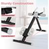 imageGoplus Adjustable Ab Trainer Machine Foldable Ab Workout Equipment with Knee Protection LCD Monitor Home Gym Abdominal Trainer for Stomach Workout Core Strength FitnessSliverBlack