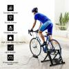 imageGoplus Bike Trainers for Indoor Riding Folding Stationary Bike Stand with Magnetic Flywheel for Bicycle Cycling Training 26  28 Wheels Road ampamp Mountain Bikes8 Levels Resistance
