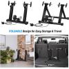 imageGoplus Bike Trainers for Indoor Riding Folding Stationary Bike Stand with Magnetic Flywheel for Bicycle Cycling Training 26  28 Wheels Road ampamp Mountain Bikes8 Levels Resistance