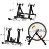 imageGoplus Bike Trainers for Indoor Riding Folding Stationary Bike Stand with Magnetic Flywheel for Bicycle Cycling Training 26  28 Wheels Road ampamp Mountain Bikes8 Levels Resistance