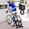 imageGoplus Bike Trainers for Indoor Riding Folding Stationary Bike Stand with Magnetic Flywheel for Bicycle Cycling Training 26  28 Wheels Road ampamp Mountain Bikes8 Levels Resistance
