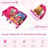 imageGoplus 2PC Kids Luggage 12quot ampamp 16quot Kids Carry On Luggage Set with 4 Spinner Wheels Lightweight Rolling Spinner Suitcase for Children Toddlers Boys and Girls TravelMermaid