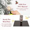 imageGoplus 3 4 5 PreLit Snow Flocked Christmas Tree Set of 3 Slim Pencil Artificial Xmas Trees with 150 Warm White LED Lights 146 Branch Tips Metal Base for Holiday Seasonal Office Home DecorStyleH