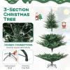 imageGoplus 6 FT PreLit Artificial Christmas Tree Hinged Xmas Tree with 830 PVC ampamp PE Mixed Branch Tips 260 Warm White LED Lights 8 Modes Foldable Metal Stand Home Office Holiday DecorationModel D6ft