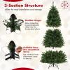 imageGoplus 6 FT PreLit Artificial Christmas Tree Remote Control Xmas Tree with 700 Warm White LED Lights 3 Modes Timer Hinges 680 Branch Tips Foldable Metal Stand Home Office Holiday DecorationGreen