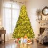 imageGoplus 6 FT PreLit Artificial Christmas Tree Remote Control Xmas Tree with 700 Warm White LED Lights 3 Modes Timer Hinges 680 Branch Tips Foldable Metal Stand Home Office Holiday DecorationGreen