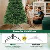 imageGoplus 6 FT PreLit Snow Flocked Christmas Tree Artificial Hinged Xmas Tree with 616 Mixed Branch Tips 260 Warm White LED ampamp 130 Globe Lights 8 Modes Metal Stand Home Office Holiday DecorationGreen