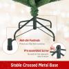 imageGoplus 6ft PreLit Pencil Christmas Tree Artificial Slim Xmas Tree with 180 WarmWhite LED Lights 390 Branch Tips Foldable Metal Stand for Home Office Indoor Holiday DecorGreenupgraded