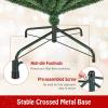 imageGoplus 6ft PreLit Pencil Christmas Tree Artificial Slim Xmas Tree with 180 WarmWhite LED Lights 390 Branch Tips Foldable Metal Stand for Home Office Indoor Holiday DecorGreenupgraded