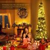 imageGoplus 6ft PreLit Pencil Christmas Tree Artificial Slim Xmas Tree with 180 WarmWhite LED Lights 390 Branch Tips Foldable Metal Stand for Home Office Indoor Holiday DecorGreen